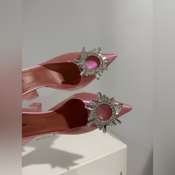$1105 AMINA MUADDI
Begum sling crystal embellished pink pvc pumps size 36 - Picture 15 of 15
